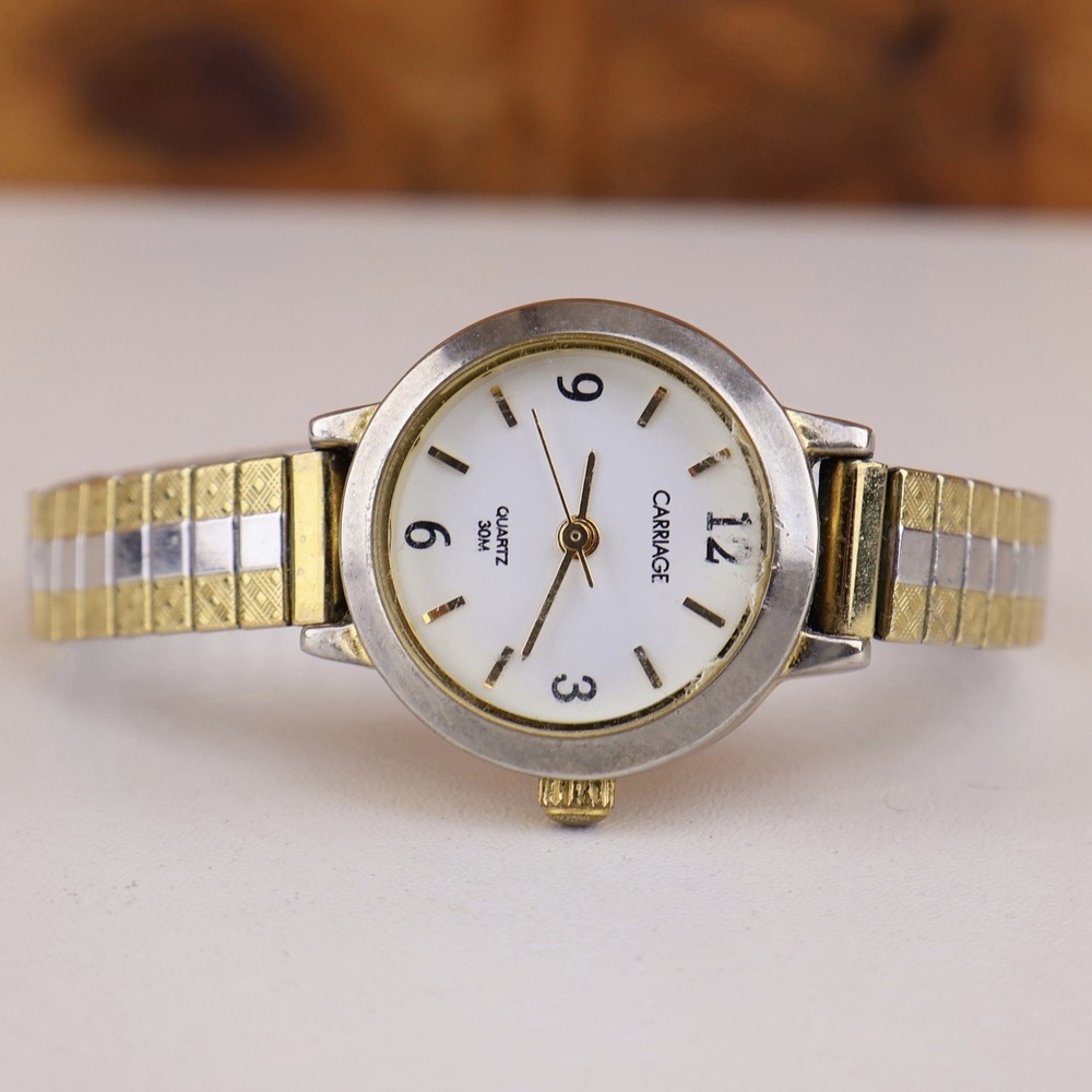 Carriage by Timex Women's Two-Tone Expansion Band Watch